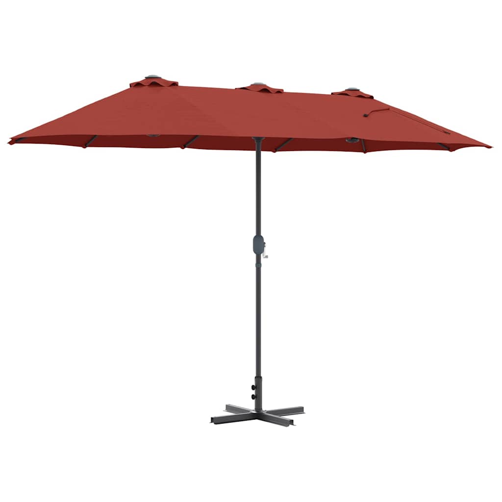 Vrtni suncobran Terakota 370 x 197 x 239 cm