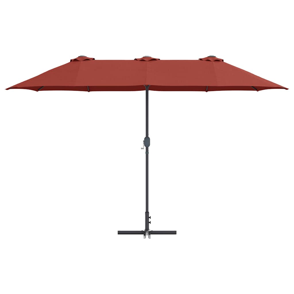 Vrtni suncobran Terakota 370 x 197 x 239 cm