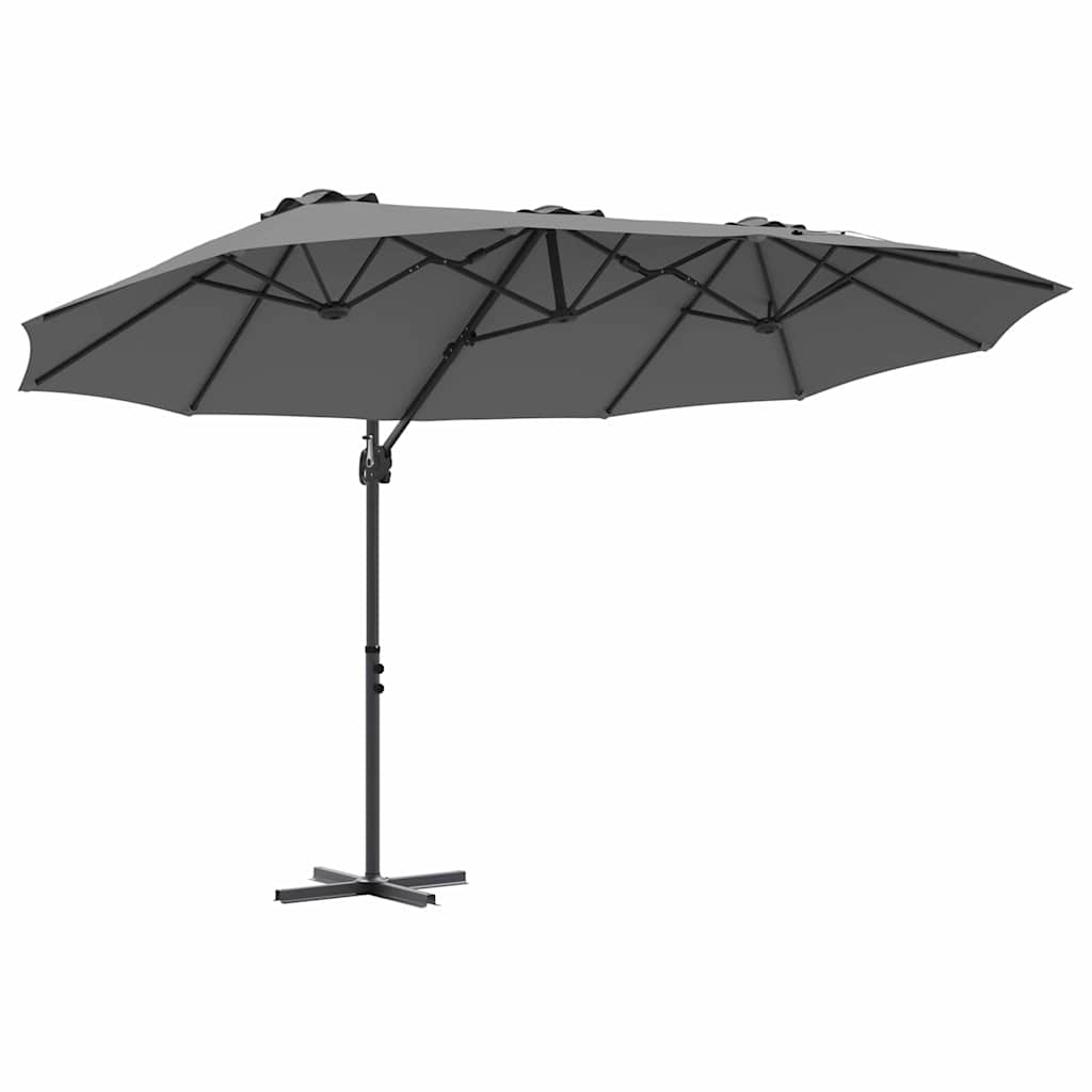 Suncobran Antracit 372 x 198 x 243 cm Poliester i aluminij