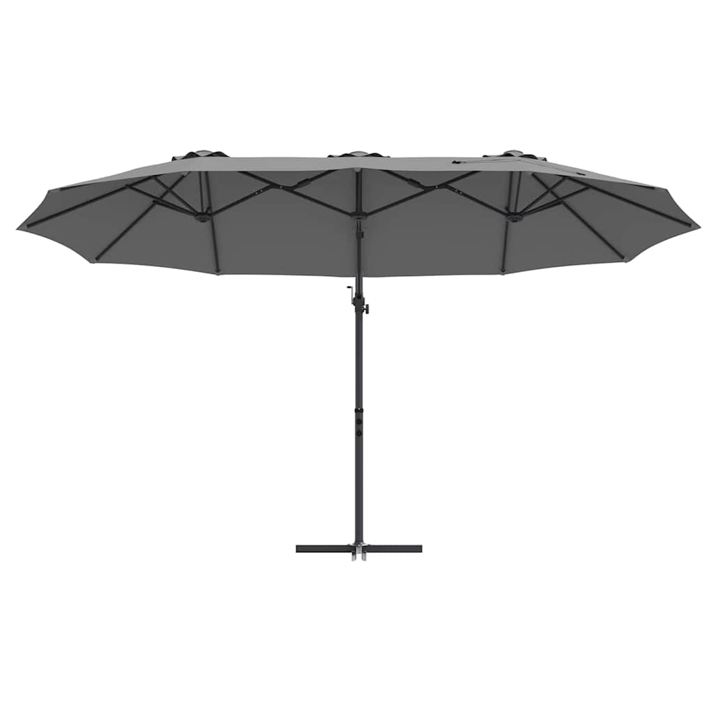 Suncobran Antracit 372 x 198 x 243 cm Poliester i aluminij