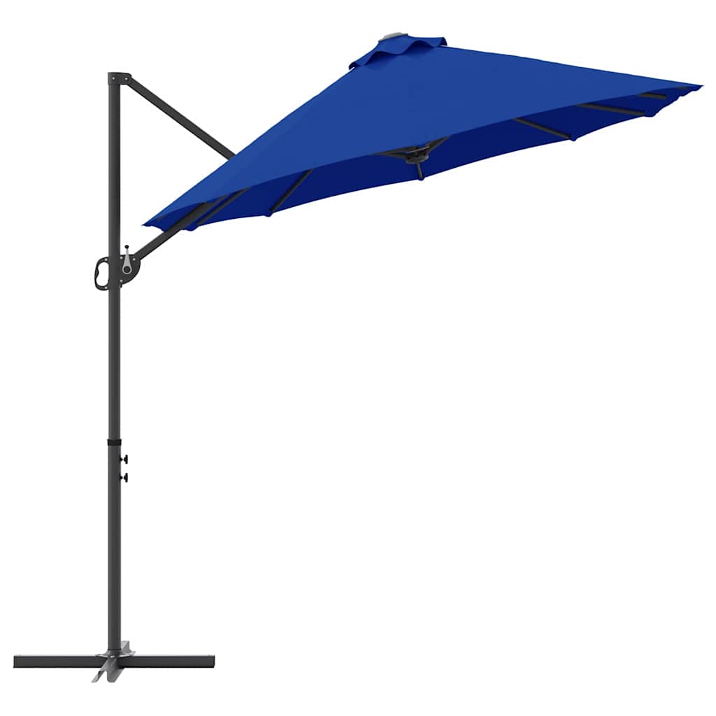 Suncobran Azurnoplava 372 x 198 x 243 cm Poliester i aluminij