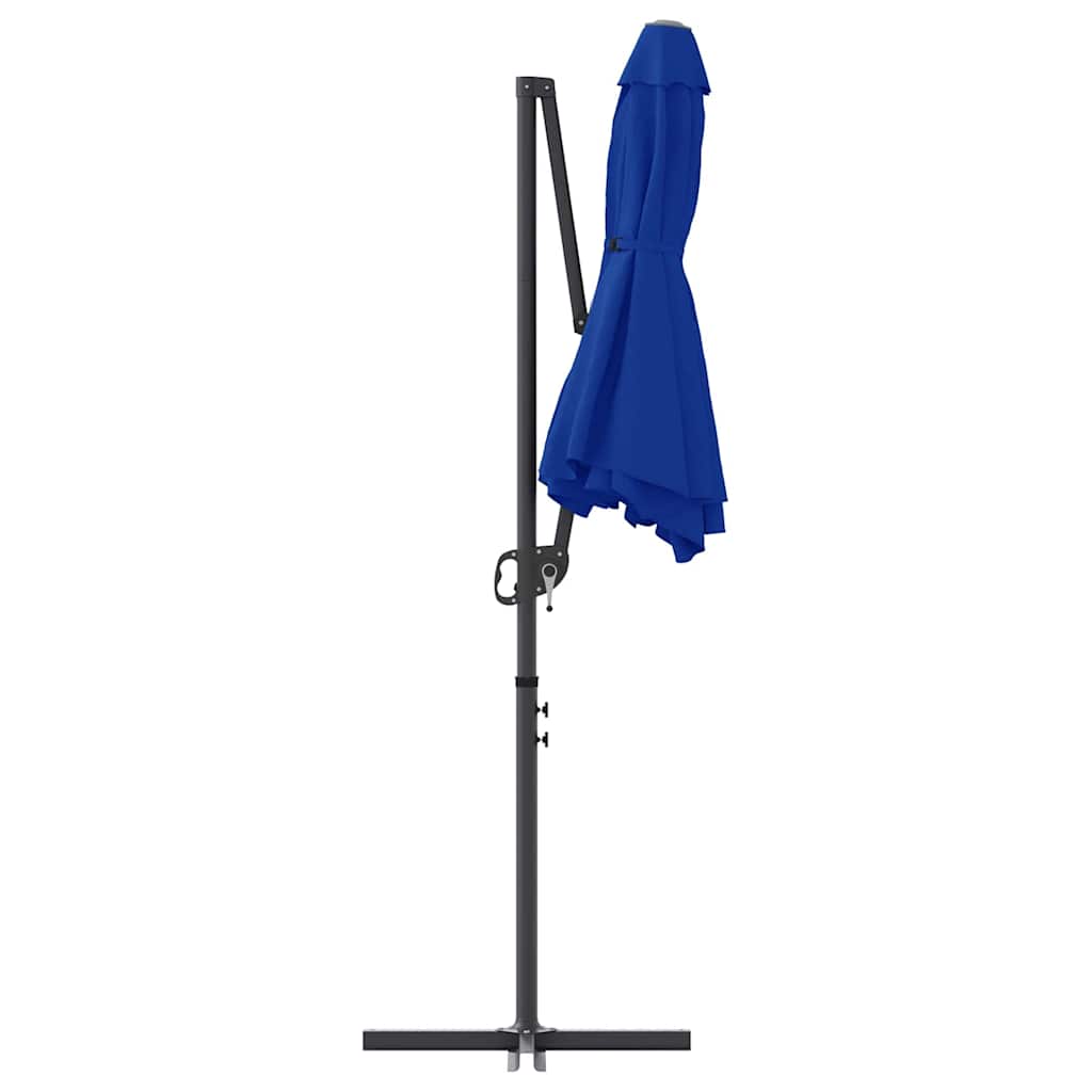 Suncobran Azurnoplava 372 x 198 x 243 cm Poliester i aluminij