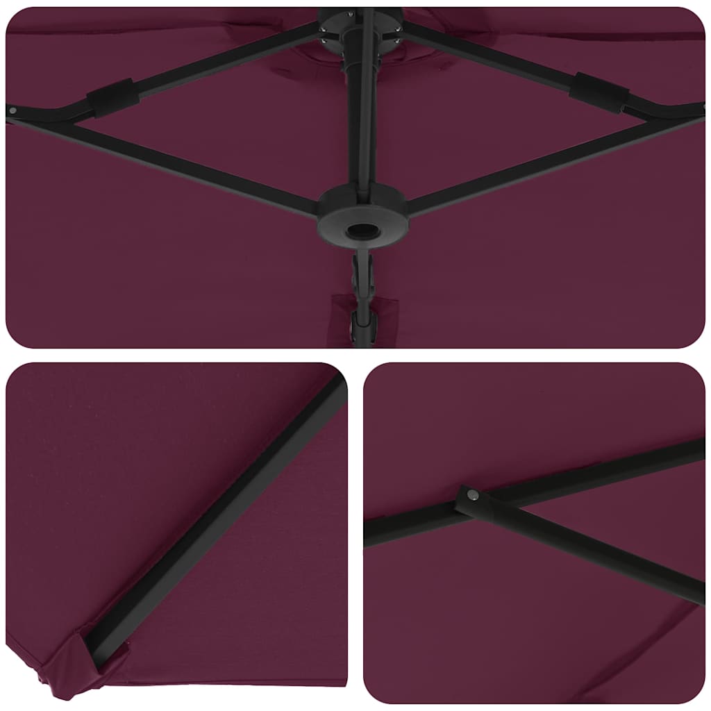 Suncobran Bordeaux Crvena 372 x 198 x 243 cm