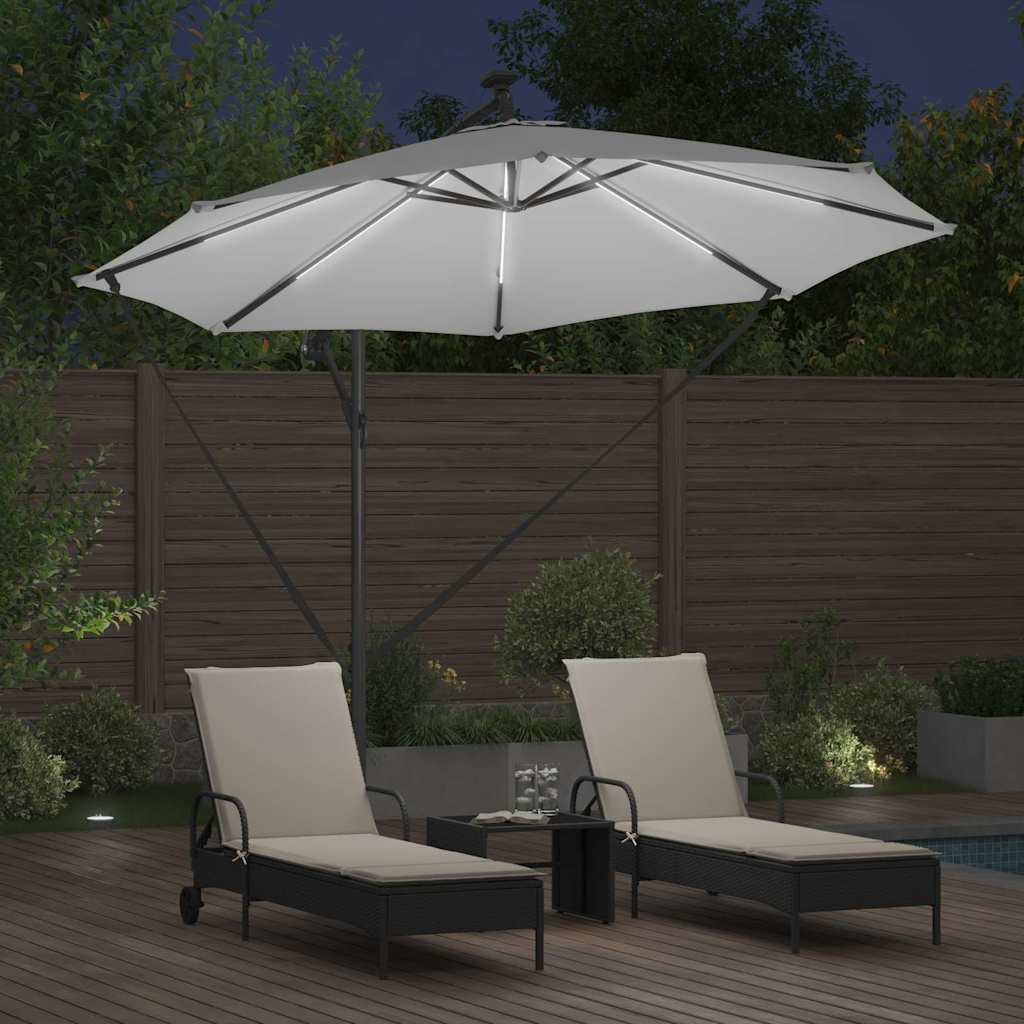 Suncobran Pijesak 294 x 294 x 248 cm Poliester i aluminij