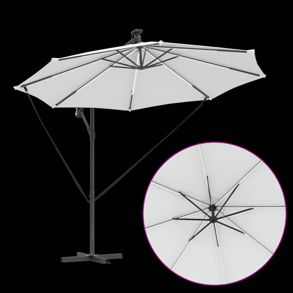 Suncobran Pijesak 294 x 294 x 248 cm Poliester i aluminij