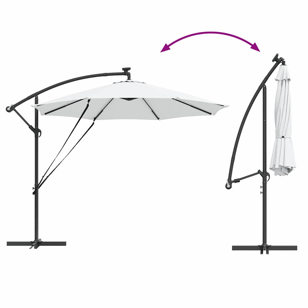 Suncobran Pijesak 294 x 294 x 248 cm Poliester i aluminij