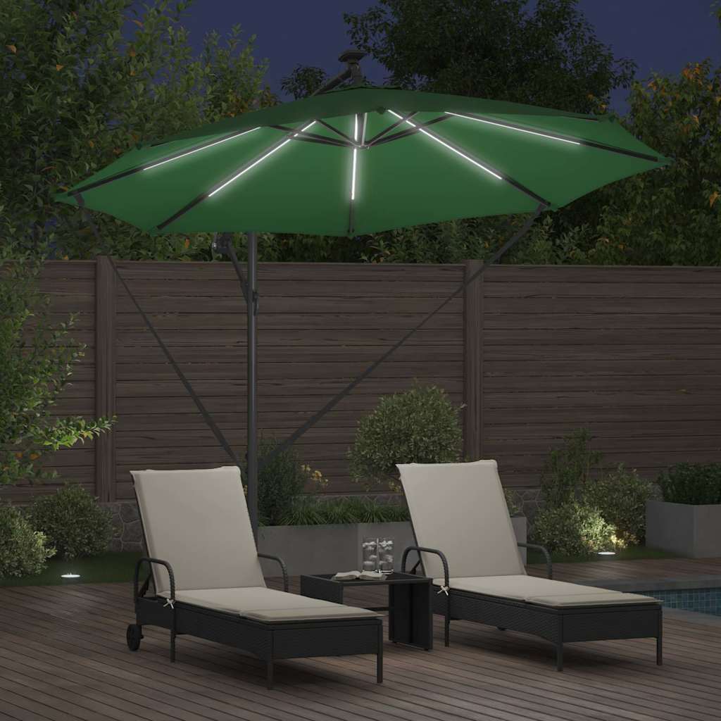 Suncobran Zelena 294 x 294 x 248 cm Poliester i aluminij