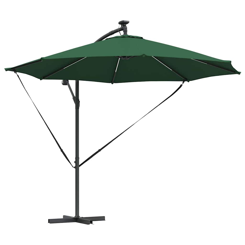 Suncobran Zelena 294 x 294 x 248 cm Poliester i aluminij