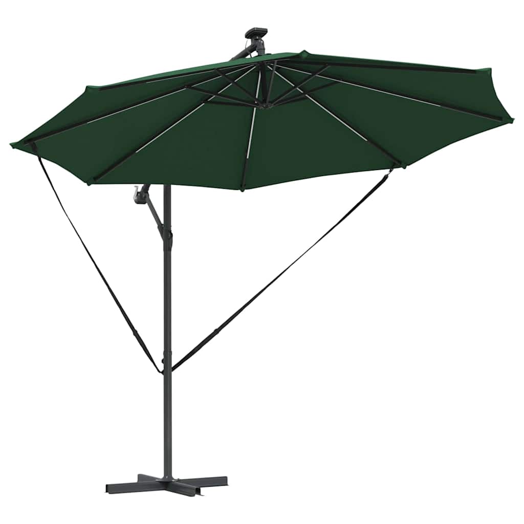 Suncobran Zelena 294 x 294 x 248 cm Poliester i aluminij