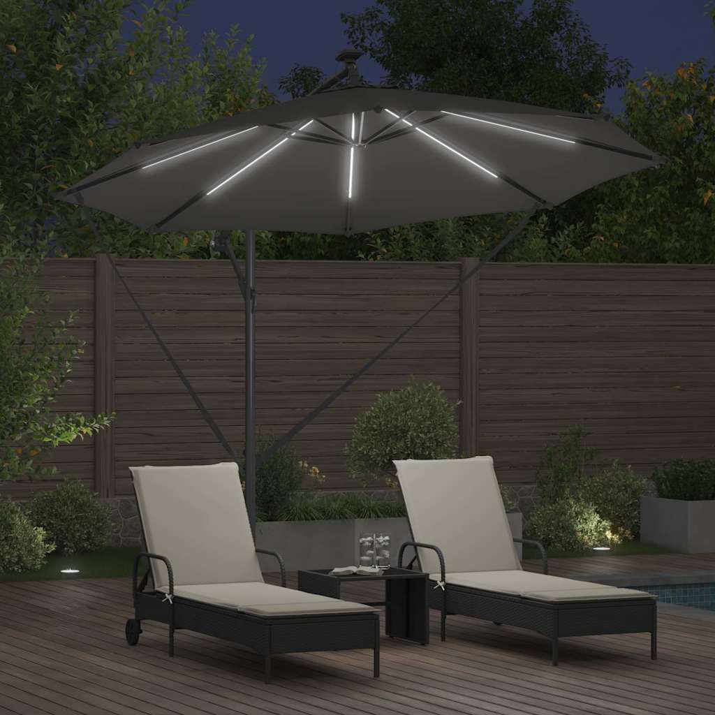 Suncobran Antracit 294 x 294 x 248 cm Poliester i aluminij