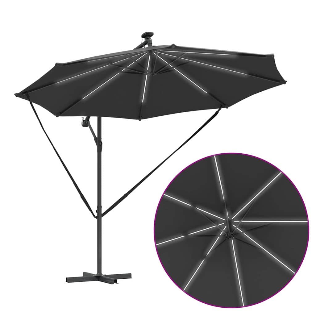 Suncobran Antracit 294 x 294 x 248 cm Poliester i aluminij