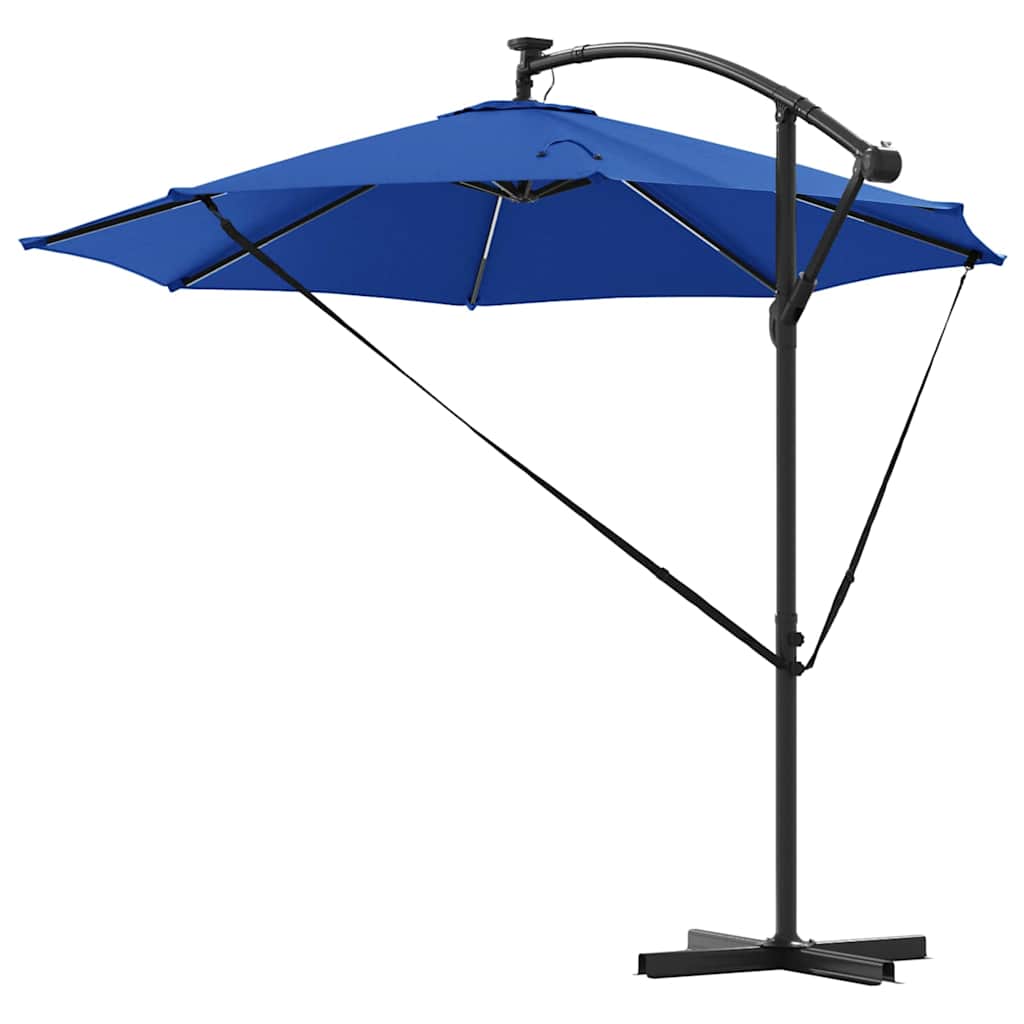 Suncobran Azurnoplava 294 x 294 x 248 cm Poliester i aluminij