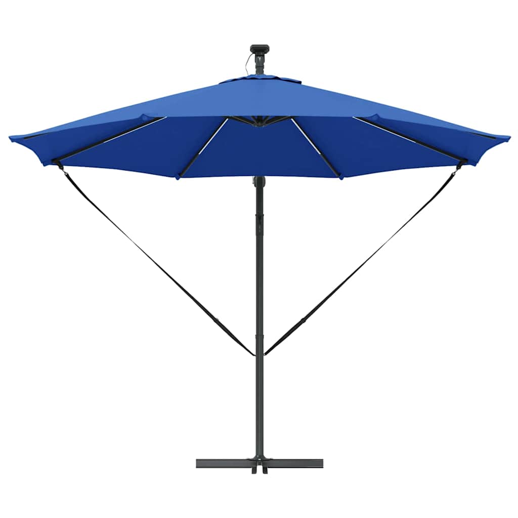 Suncobran Azurnoplava 294 x 294 x 248 cm Poliester i aluminij