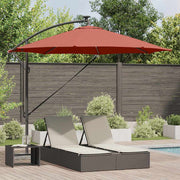 Suncobran Terakota 294 x 294 x 248 cm Poliester i aluminij