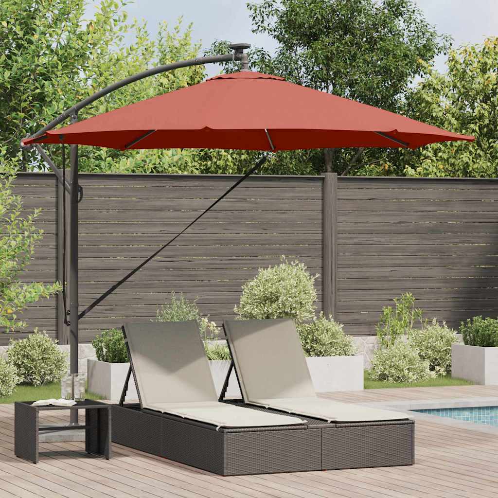 Suncobran Terakota 294 x 294 x 248 cm Poliester i aluminij
