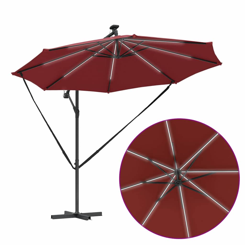Suncobran Terakota 294 x 294 x 248 cm Poliester i aluminij
