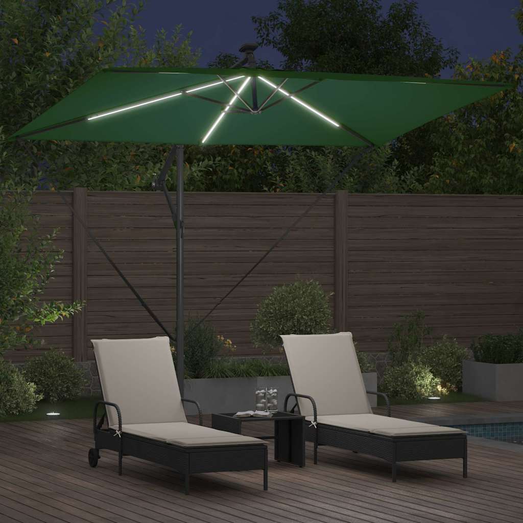Suncobran Zelena 294 x 200 x 270 cm Poliester i aluminij