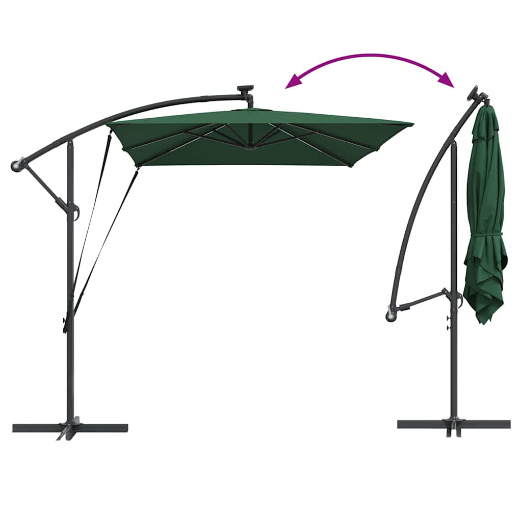 Suncobran Zelena 294 x 200 x 270 cm Poliester i aluminij
