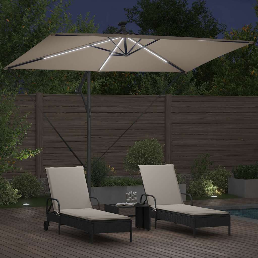 Suncobran Sivo-smeđa 294 x 200 x 270 cm Poliester i aluminij
