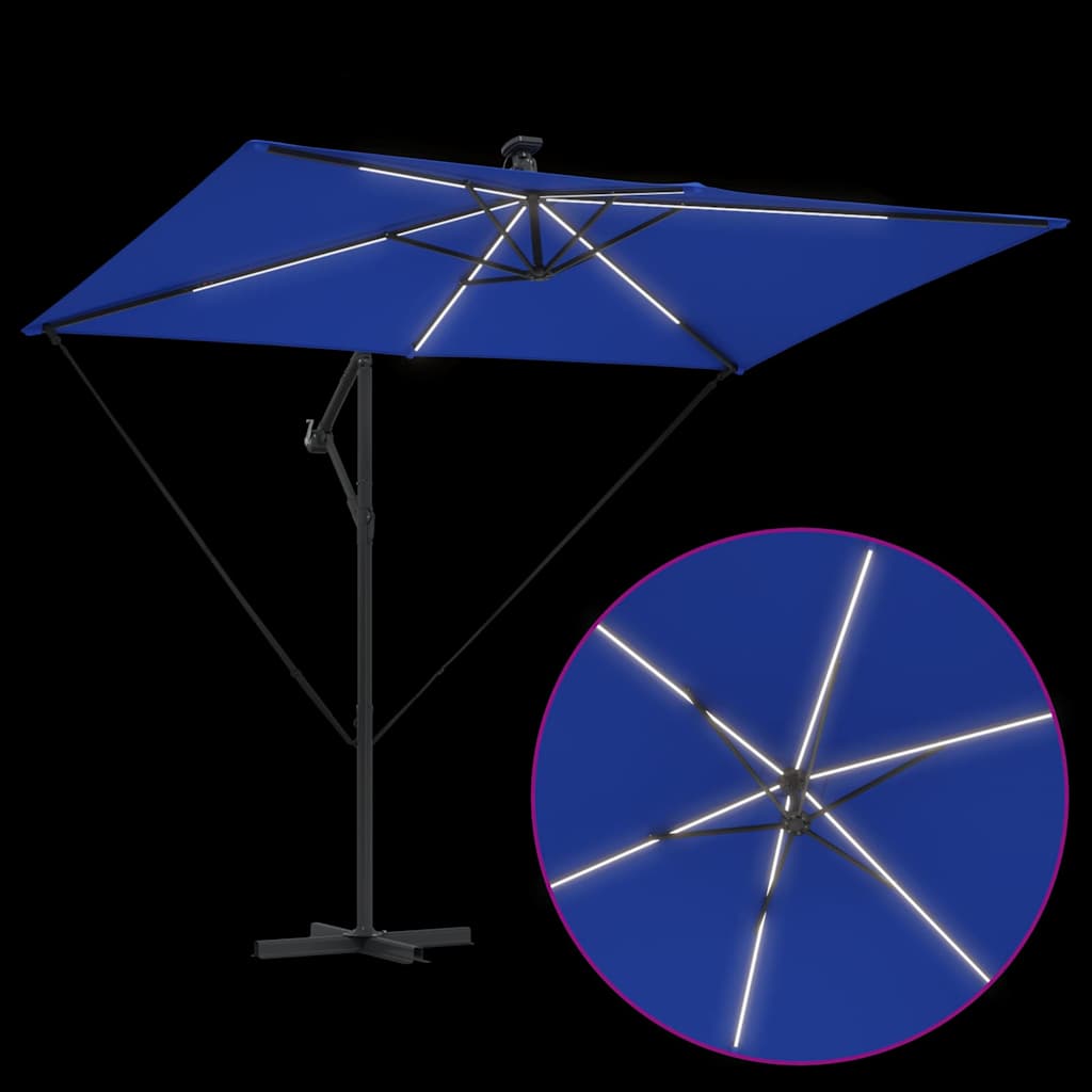Suncobran Azurnoplava 294 x 200 x 270 cm Poliester i aluminij
