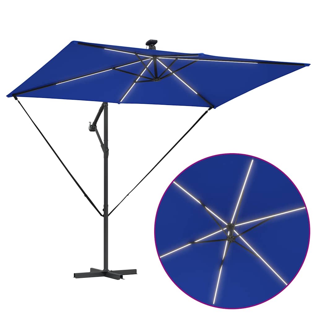Suncobran Azurnoplava 294 x 200 x 270 cm Poliester i aluminij