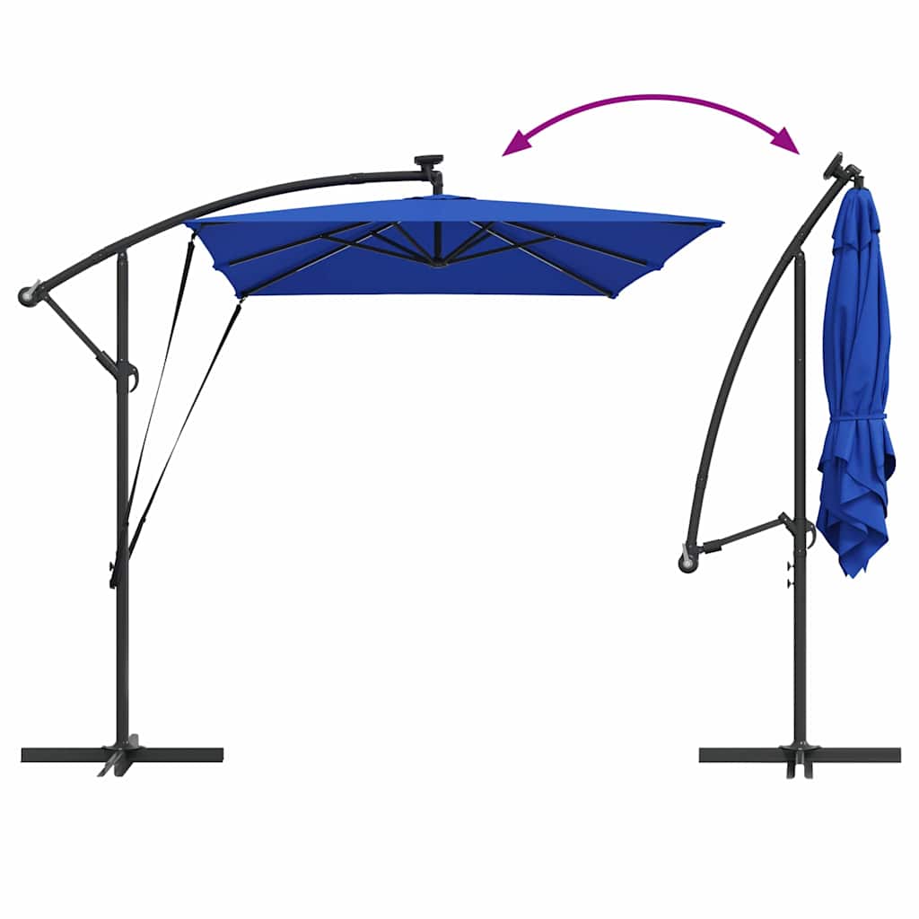 Suncobran Azurnoplava 294 x 200 x 270 cm Poliester i aluminij