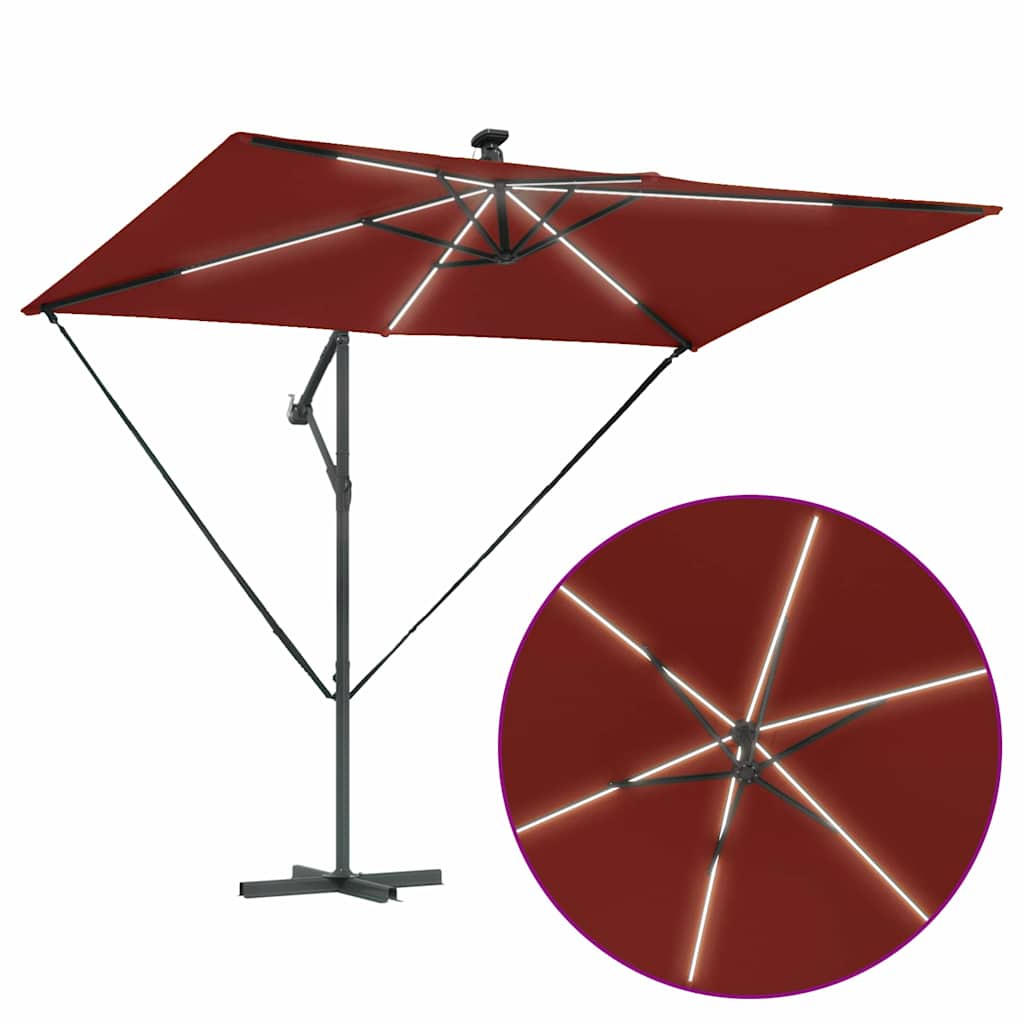 Suncobran Terakota 294 x 200 x 270 cm Poliester i aluminij