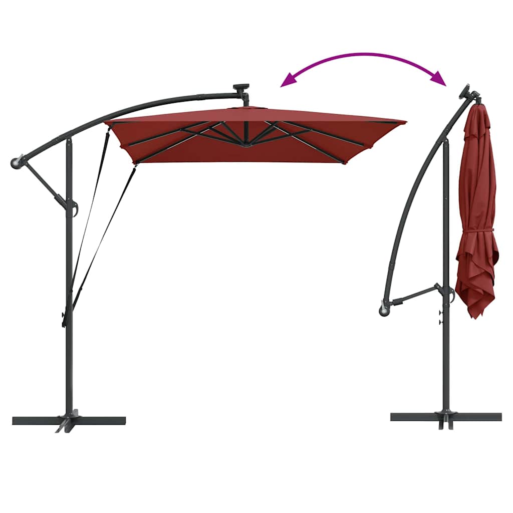 Suncobran Terakota 294 x 200 x 270 cm Poliester i aluminij