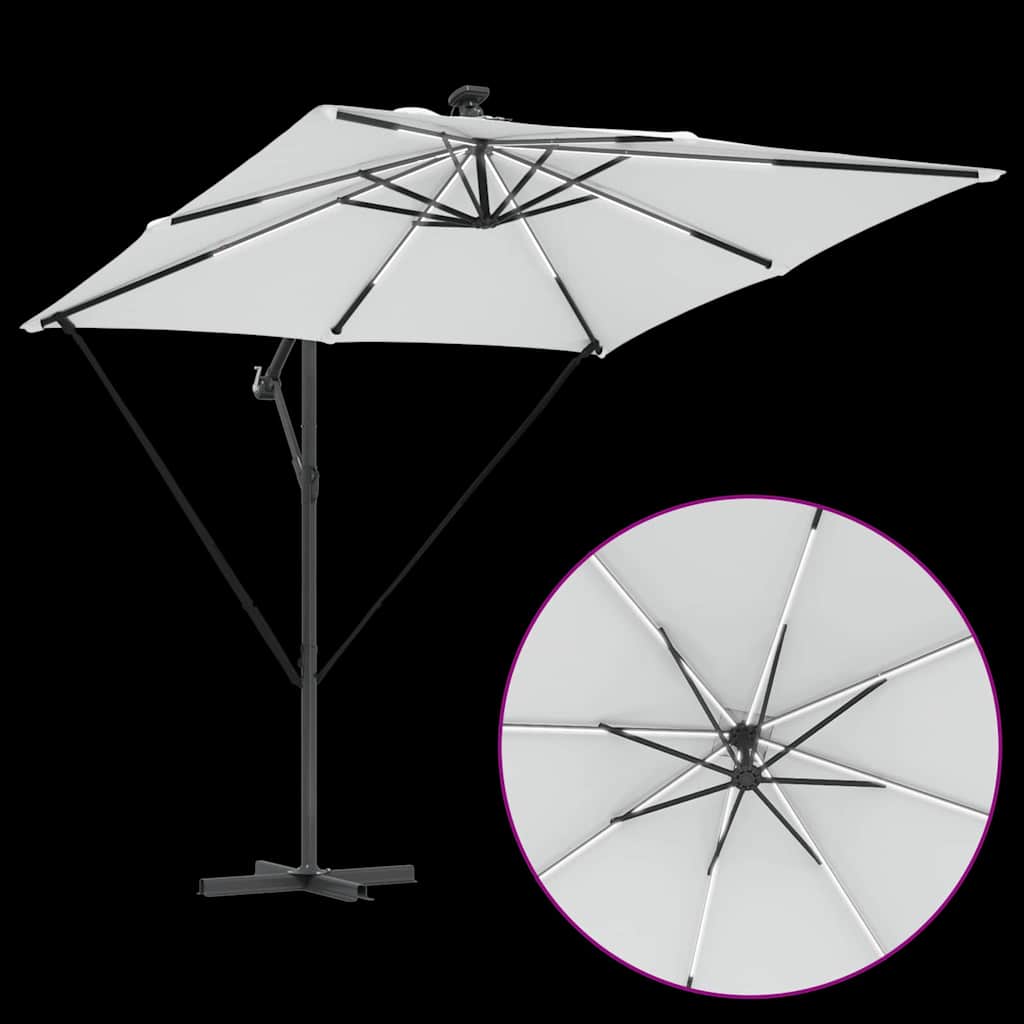 Suncobran Pijesak 249 x 249 x 250 cm Poliester i aluminij