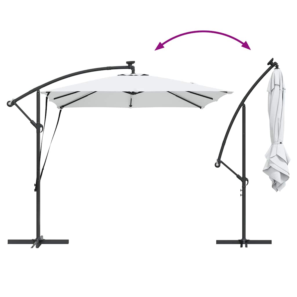 Suncobran Pijesak 249 x 249 x 250 cm Poliester i aluminij