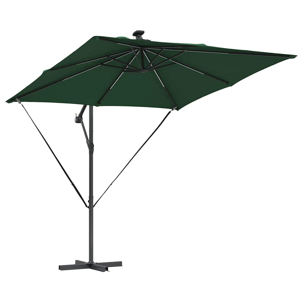 Suncobran Zelena 249 x 249 x 250 cm Poliester i aluminij