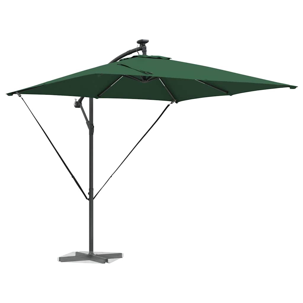 Suncobran Zelena 249 x 249 x 250 cm Poliester i aluminij