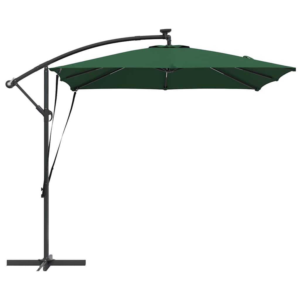 Suncobran Zelena 249 x 249 x 250 cm Poliester i aluminij