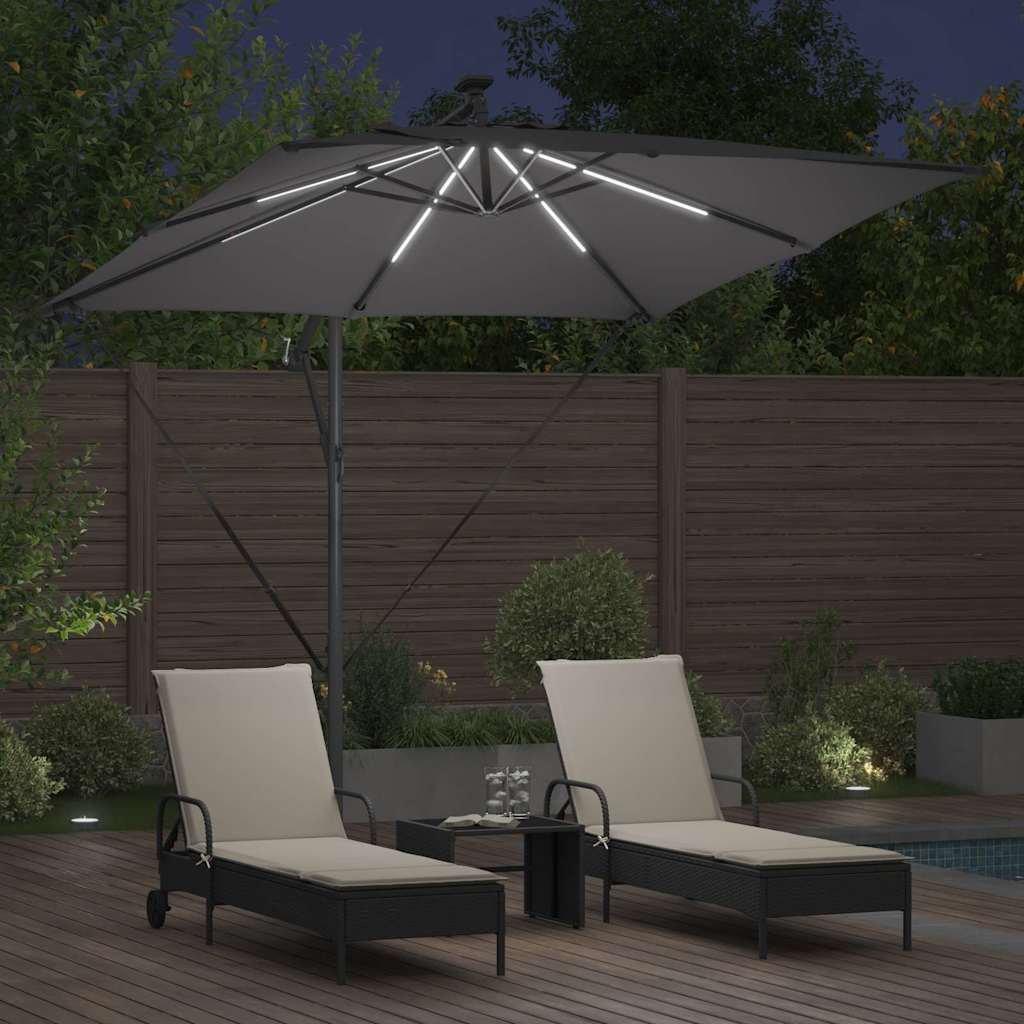 Suncobran Antracit 249 x 249 x 250 cm Poliester i aluminij