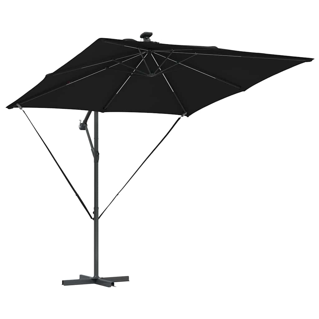 Suncobran Crna 249 x 249 x 250 cm Poliester i aluminij