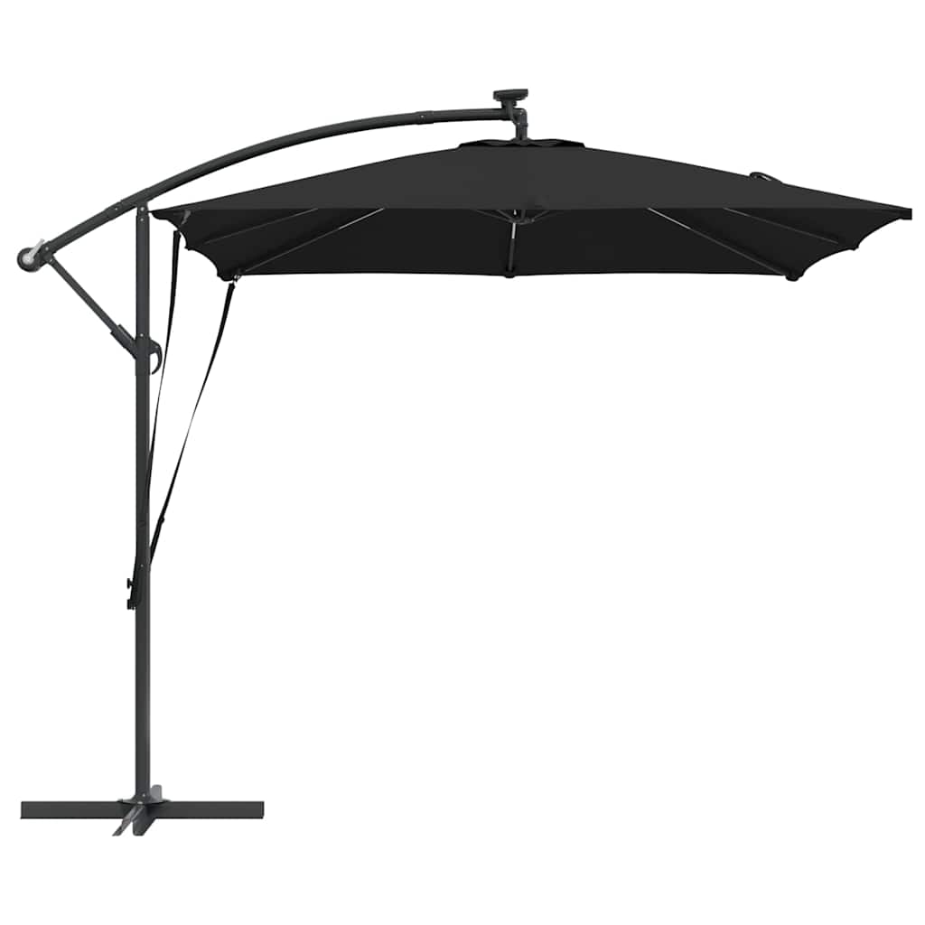 Suncobran Crna 249 x 249 x 250 cm Poliester i aluminij