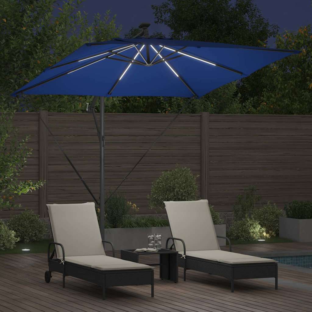 Suncobran Azurnoplava 249 x 249 x 250 cm Poliester i aluminij