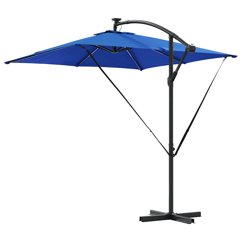 Suncobran Azurnoplava 249 x 249 x 250 cm Poliester i aluminij