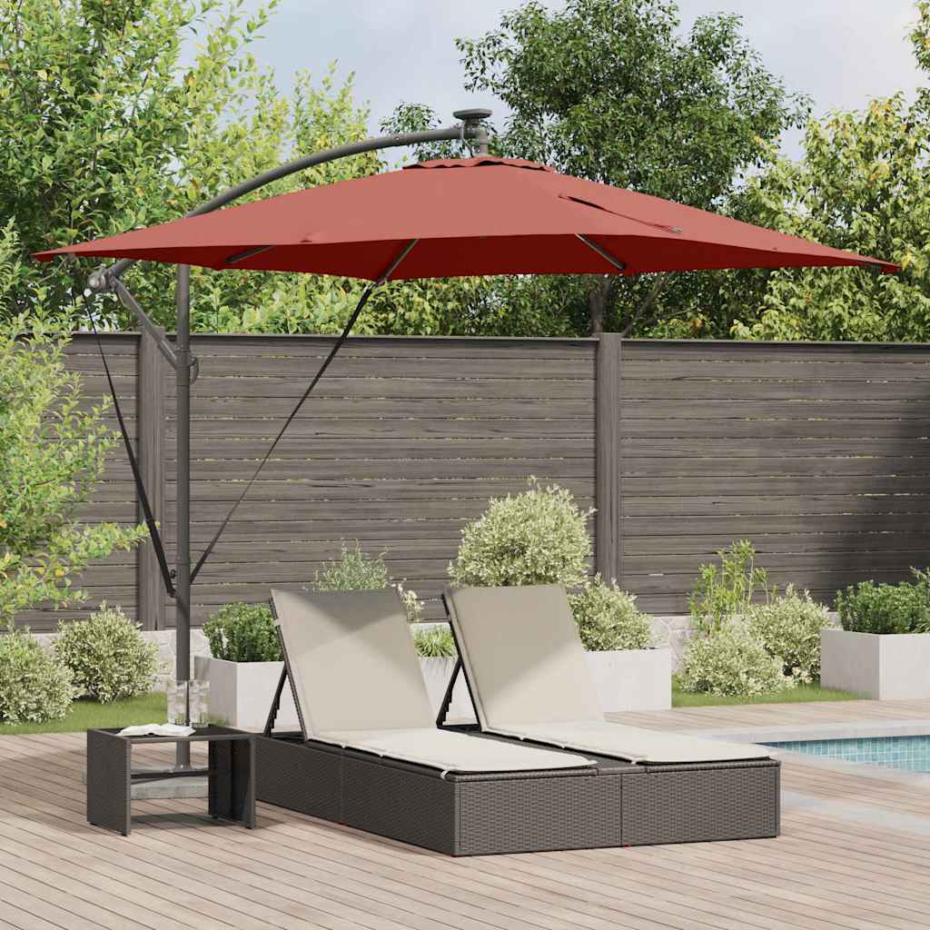 Suncobran Terakota 249 x 249 x 250 cm Poliester i aluminij