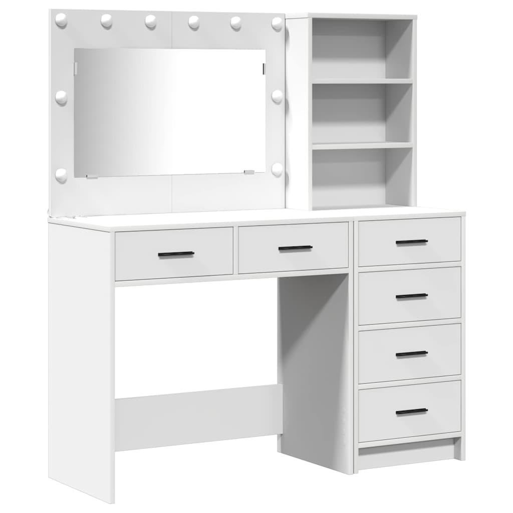 Toaletni stol Bijelo 78.5 x 41 x 135 cm Konstruirano drvo