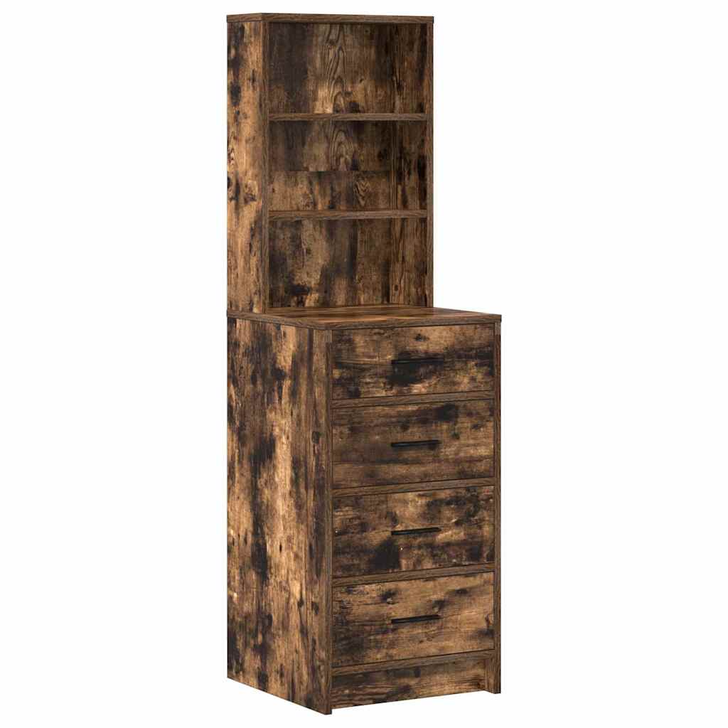 Toaletni stol 2 pcs Smeđa 50 x 41 x 135 cm Konstruirano drvo