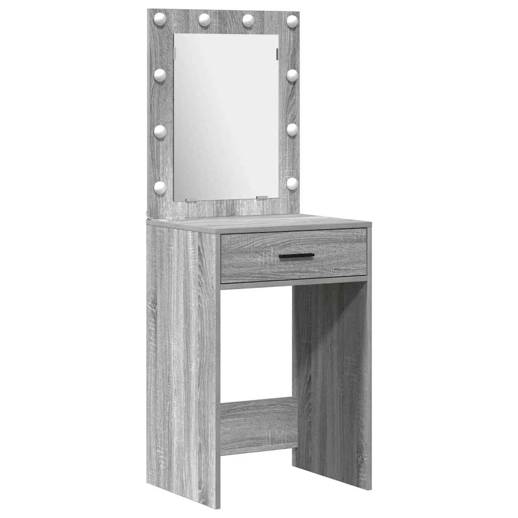 Toaletni stol 2 pcs Siva 50 x 41 x 135 cm Konstruirano drvo