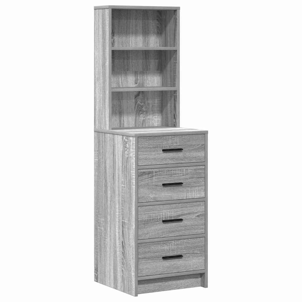 Toaletni stol 2 pcs Siva 50 x 41 x 135 cm Konstruirano drvo