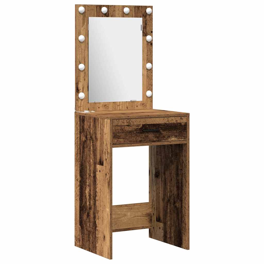 Toaletni stol 2 pcs Smeđa 50 x 41 x 135 cm Konstruirano drvo