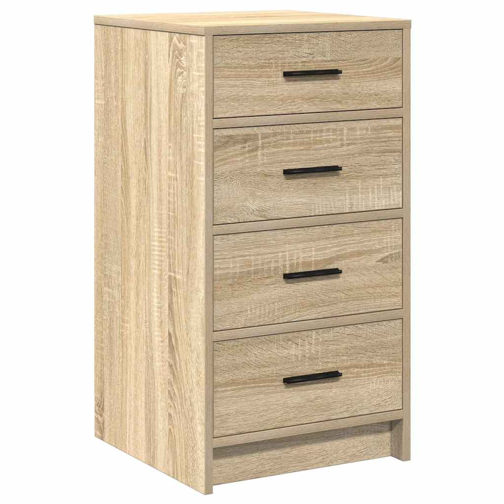 Toaletni stol s ladicama 3 pcs Sonoma hrast Konstruirano drvo