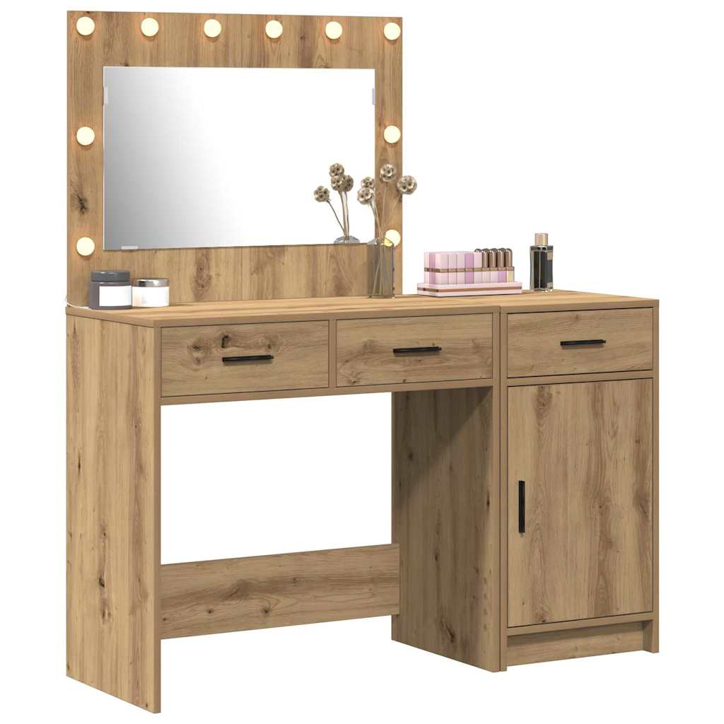 Toaletni stol 2 pcs Smeđa 40 x 41 x 75 cm Konstruirano drvo