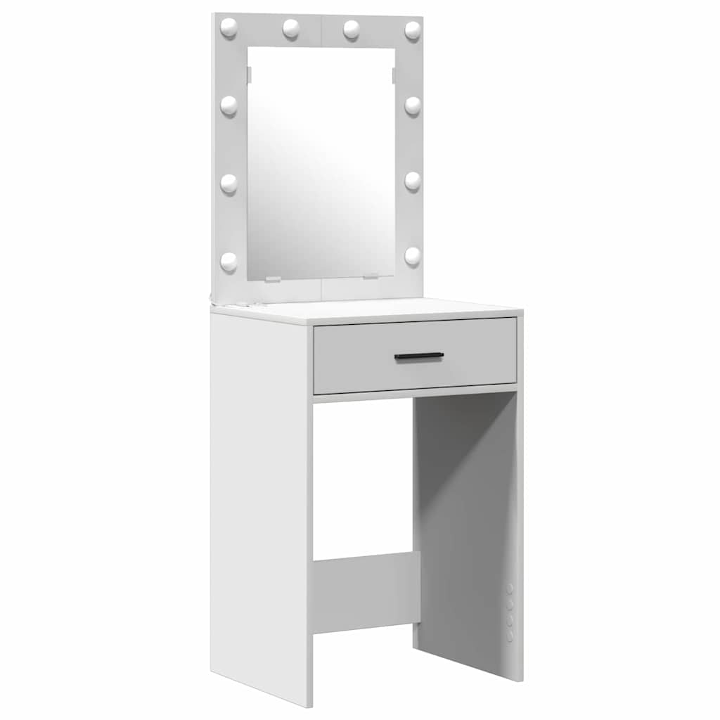 Toaletni stol 2 pcs Bijelo 50 x 41 x 135 cm Konstruirano drvo