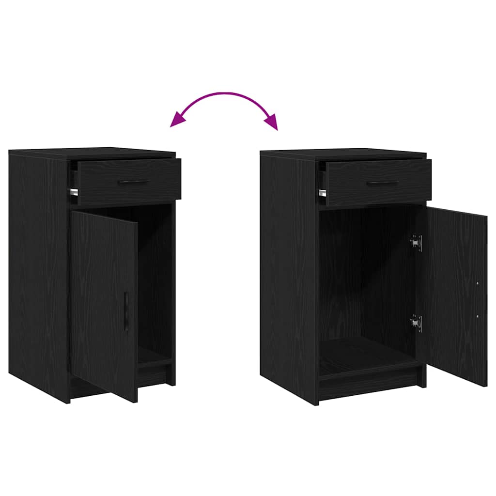 Toaletni stol 2 pcs Crna 50 x 41 x 135 cm Konstruirano drvo