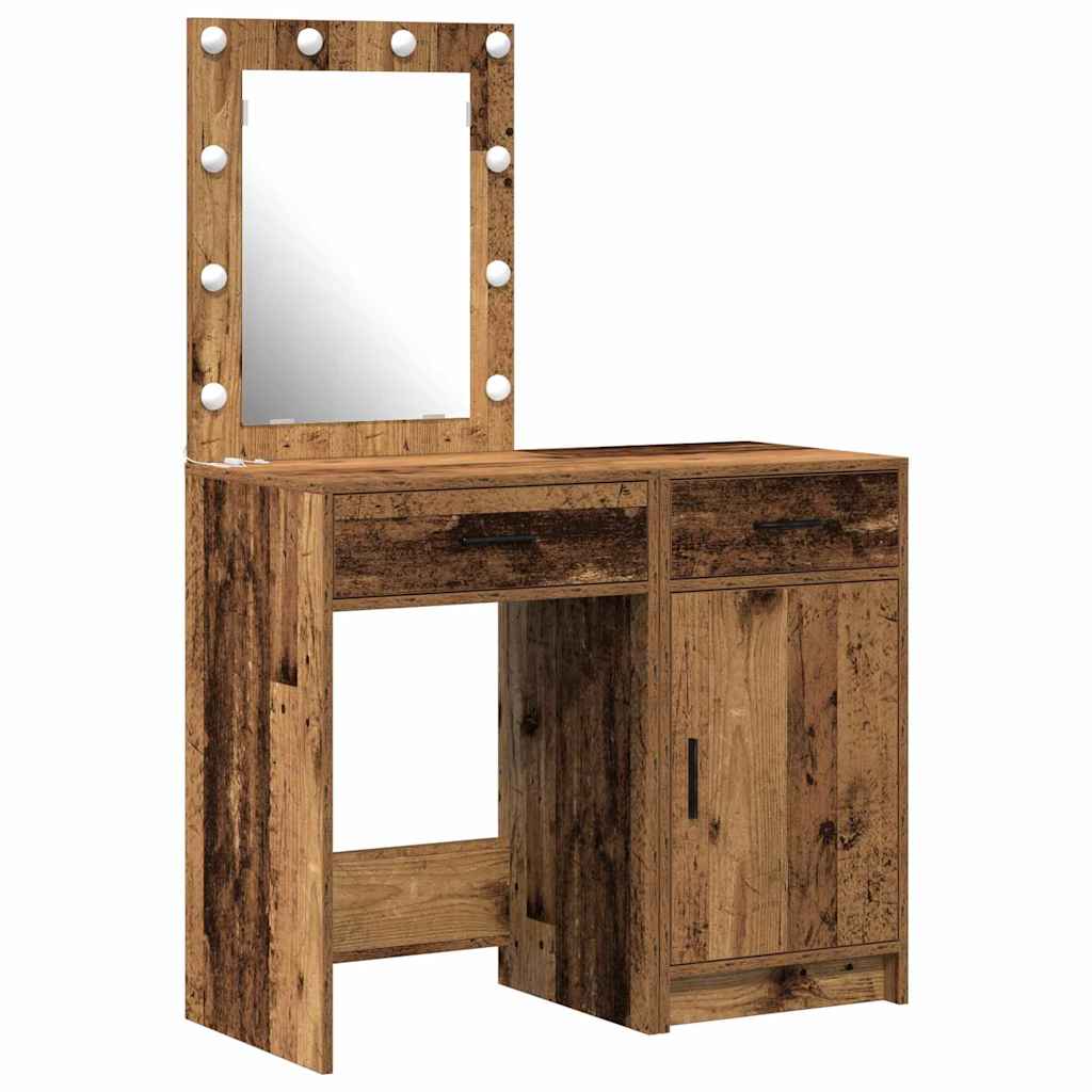 Toaletni stol 2 pcs 50 x 41 x 135 cm Konstruirano drvo