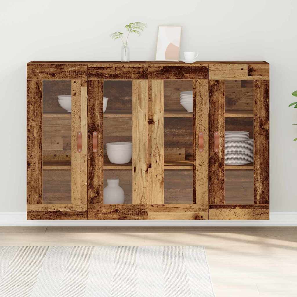 Zidni ormari 2 pcs Staro drvo 69,5 x 34 x 90 cm